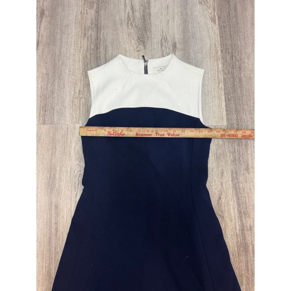 Kate‎ Spade Funnel Neck Sponge Crepe Colorblock Dress Size 2 - Picture 5 of 9